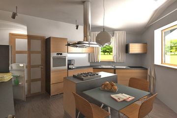  Projekt domu Irys 10-18 wersja C z podwójnym garażem poszerzony (WRD1353) - projekt domu parterowego - Zdjęcie 3