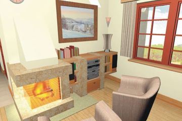  Projekt domu Modrzew wersja A z pojedynczym garażem (WRD1051) - projekt domu parterowego z poddaszem - Zdjęcie 5