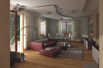  Projekt domu Sara A garaż (WRD1153) - projekt domu parterowego z poddaszem - Zdjęcie 3