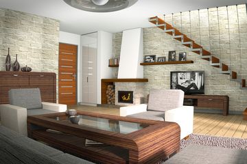  Projekt domu Scarlet paliwo stałe wersja B (WRD1917) - projekt domu parterowego z poddaszem - Zdjęcie 6