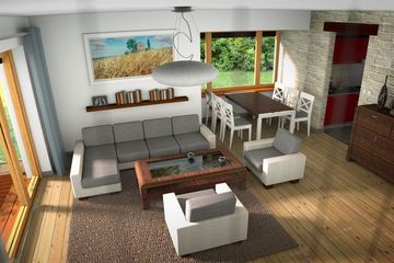  Projekt domu Scarlet paliwo stałe wersja B (WRD1917) - projekt domu parterowego z poddaszem - Zdjęcie 7