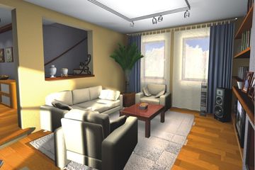  Projekt domu Słonecznik wersja A z podw. gar. na wąską działkę (WRD1107) - projekt domu parterowego z poddaszem - Zdjęcie 6