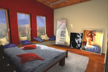  Projekt domu Słonecznik wersja A z podw. gar. na wąską działkę (WRD1107) - projekt domu parterowego z poddaszem - Zdjęcie 9