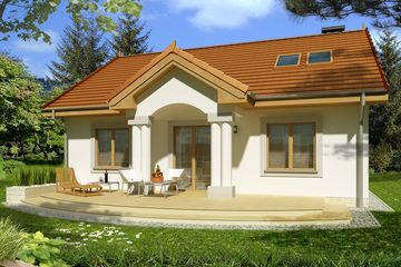  Projekt domu Wrzos 1a-1g (WRD1083) - projekt domu parterowego z poddaszem - Zdjęcie 3