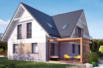  Projekt domu Vespertinus I G2 (SLS1106) - projekt domu parterowego z poddaszem - Zdjęcie 2