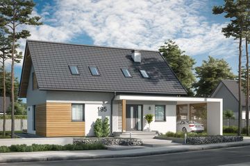  Projekt domu Savona (SLN2418) - projekt domu parterowego z poddaszem - Zdjęcie 1