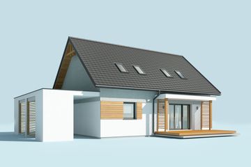  Projekt domu Savona (SLN2418) - projekt domu parterowego z poddaszem - Zdjęcie 4