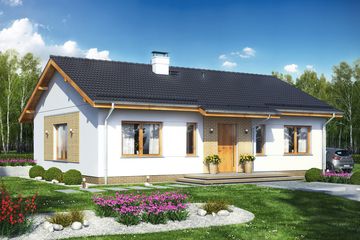  Projekt domu Terrier 5 bez garażu (WRL1044) - projekt domu parterowego - Zdjęcie 1