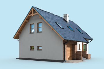  Projekt domu Lamia 4 szkielet drewniany (SLN2421) - projekt domu parterowego z poddaszem - Zdjęcie 3