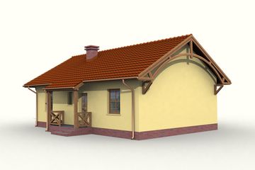  Projekt domu Marbella szkielet drewniany (SLN2422) - projekt domu parterowego - Zdjęcie 3