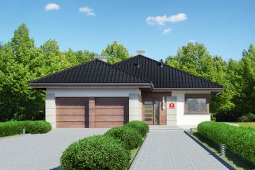  Projekt domu przy Pastelowej 9 (KRK1465) - projekt domu parterowego - Zdjęcie 1