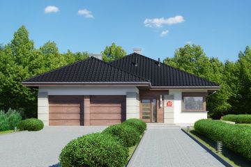  Projekt domu przy Pastelowej 10 (KRK1466) - projekt domu parterowego - Zdjęcie 1