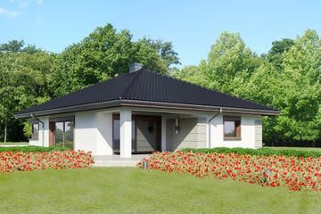  Projekt domu przy Pastelowej 10 (KRK1466) - projekt domu parterowego - Zdjęcie 2