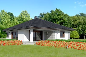  Projekt domu przy Pastelowej 11 (KRK1467) - projekt domu parterowego - Zdjęcie 2