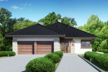  Projekt domu przy Pastelowej 12 (KRK1468) - projekt domu parterowego - Zdjęcie 1