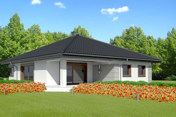  Projekt domu przy Pastelowej 14 (KRK1469) - projekt domu parterowego - Zdjęcie 2