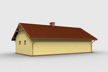  Projekt budynku gospodarczego G1m budynek gospodarczy (SLN1896) - projekt budynku parterowego - Zdjęcie 4