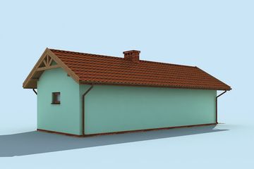  Projekt budynku gospodarczego G1m bis budynek gospodarczy (SLN2028) - projekt budynku parterowego - Zdjęcie 4