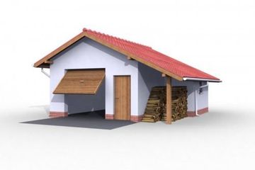  Projekt budynku gospodarczego G21 budynek gospodarczy (SLN1800) - projekt budynku parterowego - Zdjęcie 3