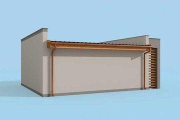  Projekt budynku gospodarczego G21A budynek gospodarczy (SLN2022) - projekt budynku parterowego - Zdjęcie 3