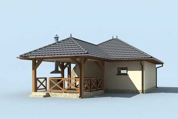  Projekt budynku gospodarczego G24 budynek gospodarczy (SLN1803) - projekt budynku parterowego - Zdjęcie 4