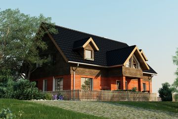  Projekt domu Genua (OLB1169) - projekt domu parterowego z poddaszem - Zdjęcie 1