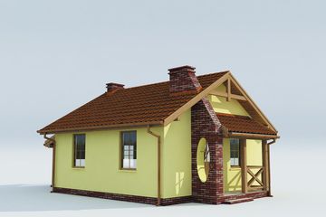  Projekt domu letniskowego Marmaris dom letniskowy szkielet drewniany (SLN2435) - projekt domu letniskowego parterowego - Zdjęcie 3