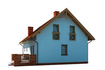  Projekt domu Trypolis szkielet drewniany (SLN2439) - projekt domu parterowego z poddaszem - Zdjęcie 4