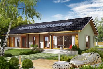  Projekt domu Eryk G1 (30 stopni) (WRC2676) - projekt domu parterowego - Zdjęcie 1