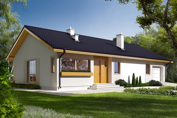  Projekt domu Eryk G1 (30 stopni) (WRC2676) - projekt domu parterowego - Zdjęcie 2