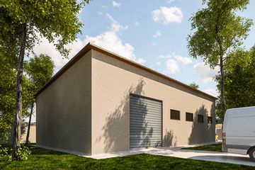 Projekt budynku gospodarczego G340 - Budynek gospodarczy (PRA1365) - projekt budynku parterowego - Zdjęcie 1