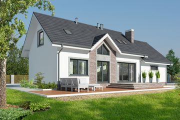  Projekt domu Okayama II LMP249a (WRB1589) - projekt domu parterowego z poddaszem - Zdjęcie 6