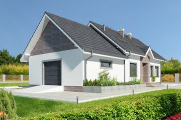  Projekt domu Okayama II LMP249a (WRB1589) - projekt domu parterowego z poddaszem - Zdjęcie 7