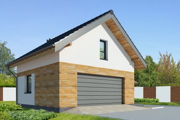  Projekt garażu G42 (WRB1590) - projekt garażu parterowego - Zdjęcie 2