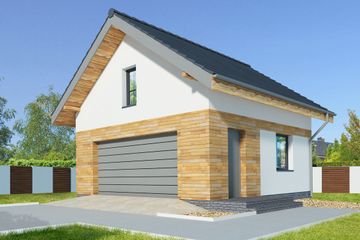  Projekt garażu G42 (WRB1590) - projekt garażu parterowego - Zdjęcie 3