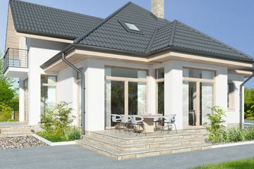  Projekt domu Dijon VI DCP234e (WOB1673) - projekt domu parterowego z poddaszem - Zdjęcie 4