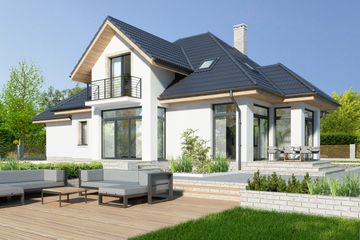  Projekt domu Dijon VI DCP234e (WOB1673) - projekt domu parterowego z poddaszem - Zdjęcie 6