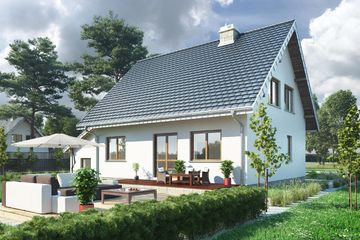  Projekt domu Ewa (848) (KRD1601) - projekt domu parterowego z poddaszem - Zdjęcie 2