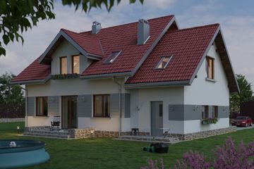  Projekt domu Celesta Rex (912) (KRD1716) - projekt domu parterowego z poddaszem - Zdjęcie 4