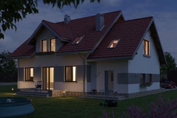  Projekt domu Celesta Rex (912) (KRD1716) - projekt domu parterowego z poddaszem - Zdjęcie 6