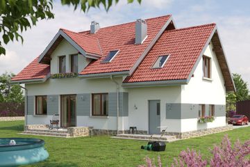  Projekt domu Celesta Rex (912) (KRD1716) - projekt domu parterowego z poddaszem - Zdjęcie 2