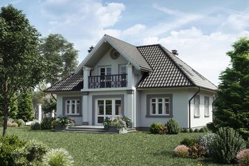  Projekt domu Nowina Rex (1217) (KRD2176) - projekt domu parterowego z poddaszem - Zdjęcie 3