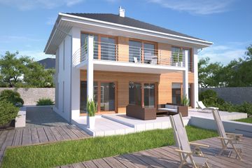  Projekt domu Carrara IV DCP332c (WOB1677) - projekt domu z pełnym piętrem - Zdjęcie 4