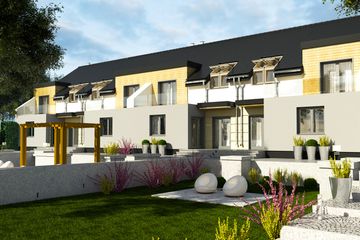  Projekt domu Gwarek II z garażem 1-st. szeregówka [A-SZ] (WRF1767) - projekt domu parterowego z poddaszem - Zdjęcie 2