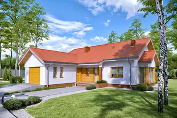  Projekt domu TK201G (WAK1081) - projekt domu parterowego - Zdjęcie 1