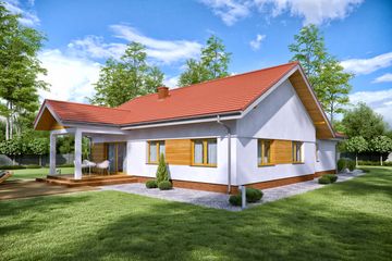  Projekt domu TK201G (WAK1081) - projekt domu parterowego - Zdjęcie 4