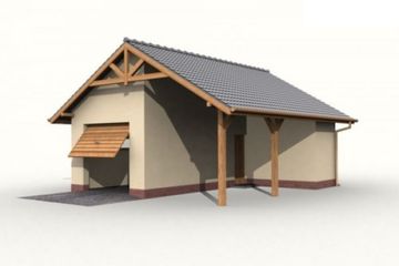  Projekt budynku gospodarczego G31 budynek gospodarczy (SLN1810) - projekt budynku parterowego - Zdjęcie 3