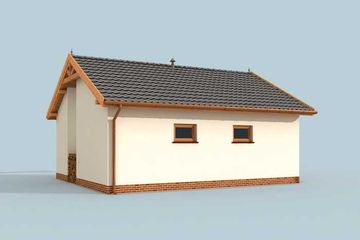  Projekt budynku gospodarczego G31m budynek gospodarczy (SLN2067) - projekt budynku parterowego - Zdjęcie 3