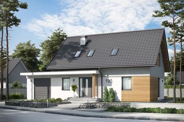  Projekt domu Savona 2 (SLN2441) - projekt domu parterowego z poddaszem - Zdjęcie 1