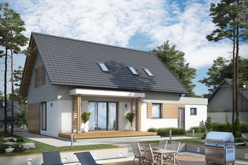  Projekt domu Savona 2 (SLN2441) - projekt domu parterowego z poddaszem - Zdjęcie 2